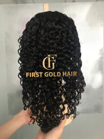 Natural Color Full Front Lace 13x4  Curly Wigs 10-30 Inch Human Hair Wig