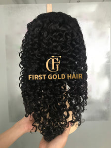 HD Front Lace Wig 13x4  Curly Wigs 26Inch 180density  Human Hair Wig