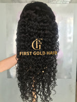 Natural Color Full Front Lace 13x4  Curly Wigs 10-30 Inch Human Hair Wig