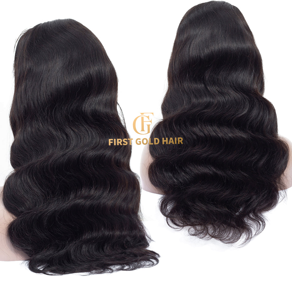 Natural Color Full Front Lace  13x4  Body Wave Wigs 10-30 Inch Human Hair Wig