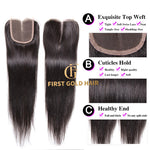 Straight Bundle Deal 3 Bundles With one 4*4 Closure 100% virgin Human Hair