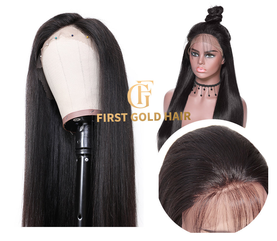 3wig deal,3pcs 28inch,Natural Color Full Front Lace 13x4  Straight wig