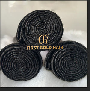 Bundle Deal Straight 3 Bundles With one transparent 13*4 Frontal 100% virgin Human Hair