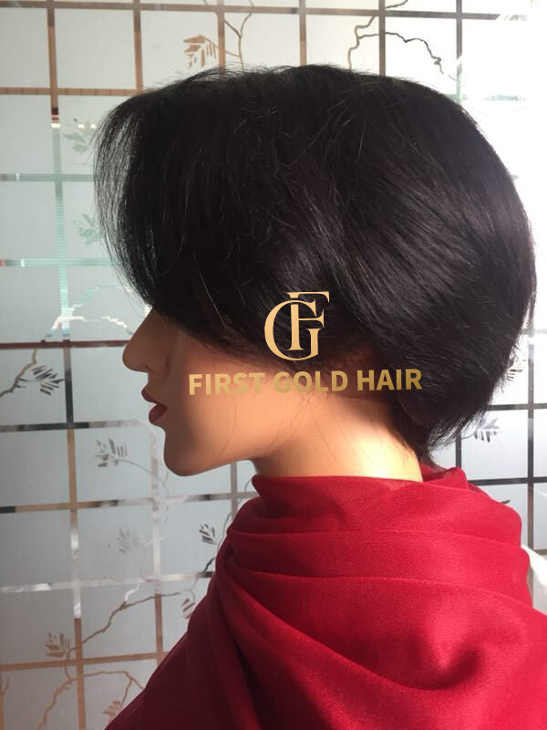 Pixie Wig lace short cut Wigs real Human Hair Wig