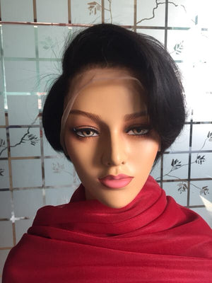 Pixie Wig lace short cut Wigs real Human Hair Wig