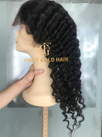 Natural Color Full Front Lace  13x4  Deep Wave Wigs 10-30 Inch Human Hair Wig