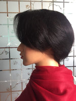 Pixie Wig lace short cut Wigs real Human Hair Wig