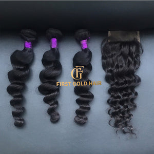 Loose  wave 3 pcs  wholesale bundle deal 100% virginhair 10 to 30inch