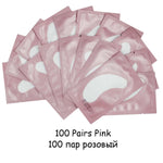 100pairs Eyelash Extension Paper Patches Grafted Eye Stickers 7 Color Eyelash Under Eye Pads Eye Paper Patches Tips Sticker