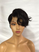 Pixie Wig lace short cut Wigs real Human Hair Wig