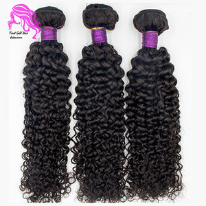 Curly 3 pcs wholesale bundle deal 100% human virginhair 10 to 30inch