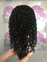 Natural Color Full Front Lace 13x4  Curly Wigs 10-30 Inch Human Hair Wig