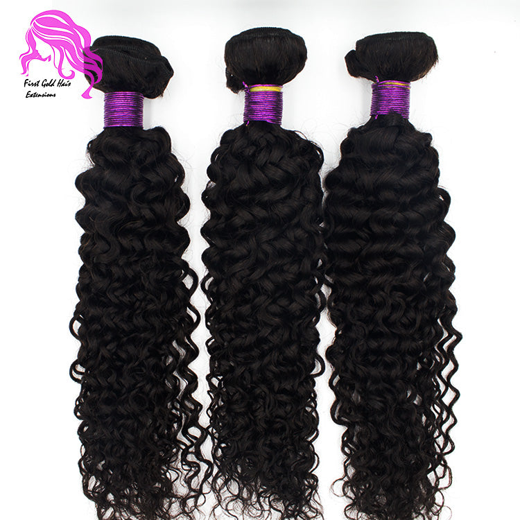 3 pcs curly wholesale bundle deal 100% virginhair 10 to 30inch hair factory  – FirstGoldHair
