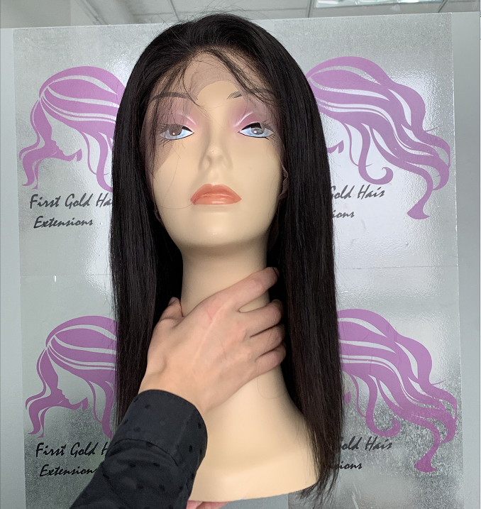 Natural Color Full Front Lace Wig 13x4  BoB Straight Wigs 10-14 Inch Human Hair Wig