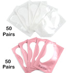 100pairs Eyelash Extension Paper Patches Grafted Eye Stickers 7 Color Eyelash Under Eye Pads Eye Paper Patches Tips Sticker