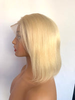 613 Blonde  BOB Wig 10 to 14inch short cut Wigs real Human Hair Wig