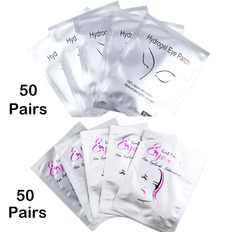 100pairs Eyelash Extension Paper Patches Grafted Eye Stickers 7 Color Eyelash Under Eye Pads Eye Paper Patches Tips Sticker