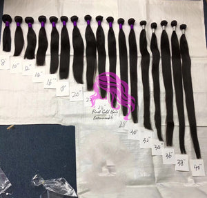 Straight 3 pcs  wholesale bundle deal 100% human virginhair 10 to 40inch