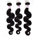 Brazilian Body Wave 3 Bundles With one transparent 13*4 Frontal 100% virgin Human Hair